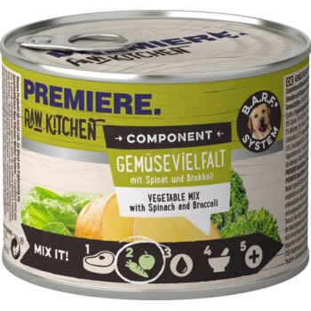 PREMIERE RAW KITCHEN Bogactwo warzyw Ze szpinakiem i brokułami 24x200 g