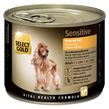 SELECT GOLD mokra karma dla psa Sensitive Adult Kurczak z ryżem 12x200 g