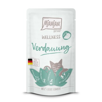 MjAMjAM mokra karma dla kota dorosłego, Wellness Trawienie 12x125 g Wołowina