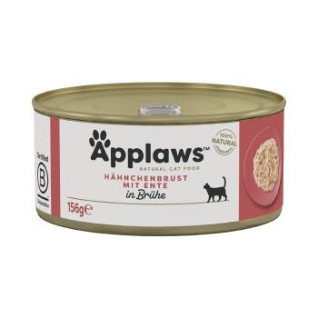 Applaws mokra karma dla dorosłych kotów w bulionie Pierś z kurczaka z kaczką 48x156 g