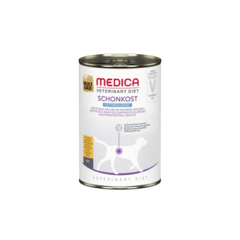 SELECT GOLD Medica Lekkostrawna karma o obniżonej zawartości tłuszczu z kurczakiem 12x400 g