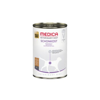 SELECT GOLD Medica Lekkostrawna Kurczak Indyk z Ryżem 12x400 g