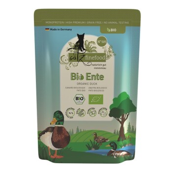 Catz finefood karma mokra dla kota organic adult Nr 505 Kaczka 48x85 g