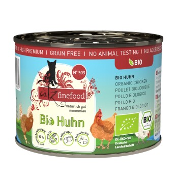 Catz finefood karma mokra dla kota organic adult Nr 503 Kurczak 24x200 g
