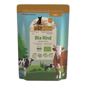 Catz finefood karma mokra dla kota organic adult Nr 507 Wołowina 48x85 g