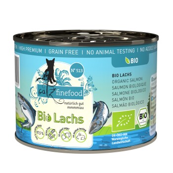 Catz finefood karma mokra dla kota organic adult No. 513 Łosoś 24x200 g