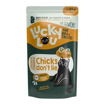 Lucky Lou mokra karma dla kota senior Drób 64x125 g