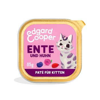 Edgard & Cooper mokra karma dla kota kitten paté Kaczka i kurczak 32x85 g
