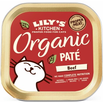 LILY'S KITCHEN mokra karma dla kota Adult Organic Patè Wołowina 76x85 g