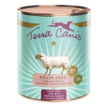 Terra Canis Karma mokra dla psów Bez zbóż Adult Jagnięciną 6x800 g