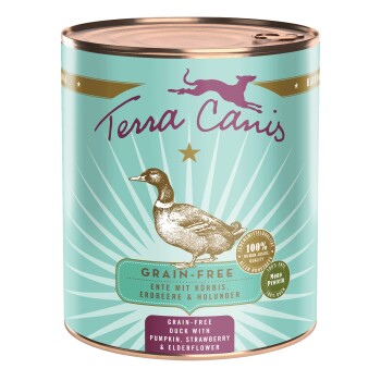 Terra Canis Karma mokra dla psów Bez zbóż Adult Kaczka 6x800 g