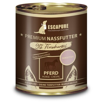 ESCAPURE Karma mokra dla psów Sensitive Adult Konina 6 x 800 g