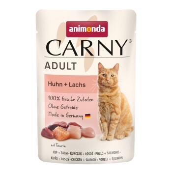 animonda Carny mokra karma dla kota dorosłego Kurczak i łosoś 12x85 g