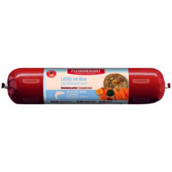 Fleischeslust Karma mokra dla psów Classic Adult Łosoś i wołowina 12x800 g