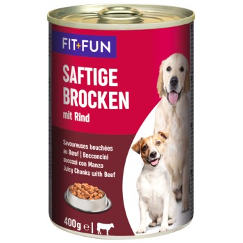 FIT+FUN Soczyste kawałki Wołowina 24x400 g