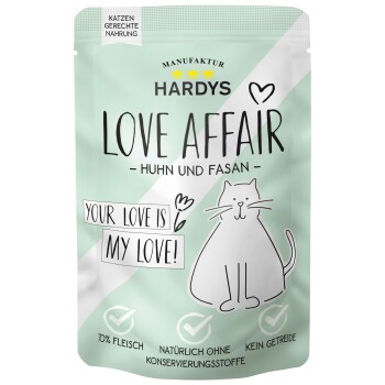 HARDYS Love Affair Karma mokra dla kotów Kurczak i bażant 12x100 g