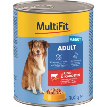 MultiFit Adult Ragout Wołowina i marchew 24x800 g