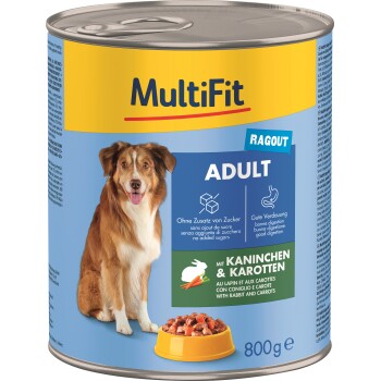 MultiFit Adult Ragout Królik i marchewki 24x800 g