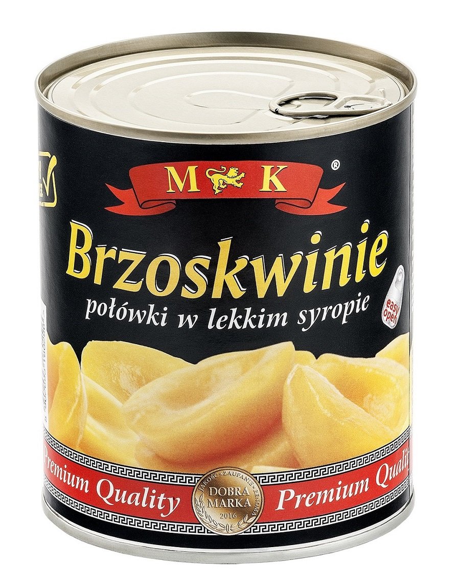 MK Brzoskwinie połówki w lekkim syropie 820 g