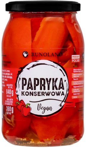 Runoland Papryka konserwowa 840 g