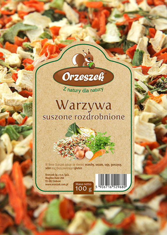 Orzeszek Warzywa suszone rozdrobnione 100 g