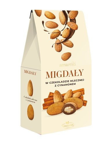 Eurohansa Amaresti Migdały w czekoladzie mlecznej z cynamonem 80 g