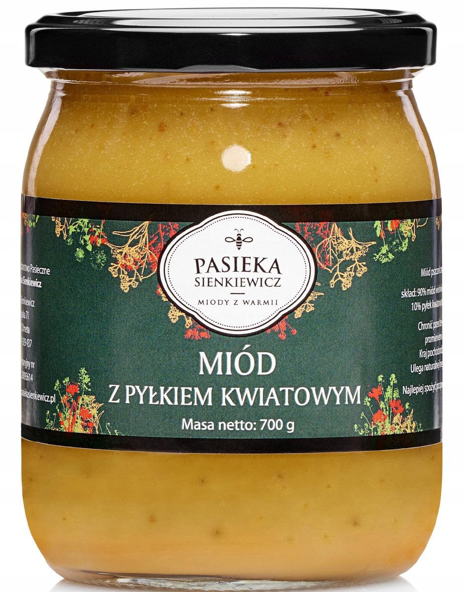 MIÓD Z PYŁKIEM 700G