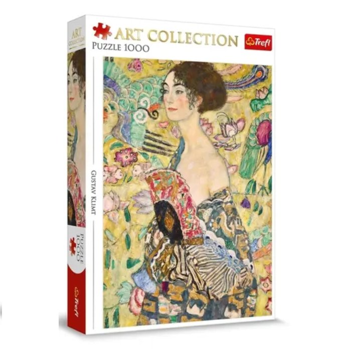 Puzzle Art Collection Gustav Klimt Dama z Wachlarzem 1000 elementów