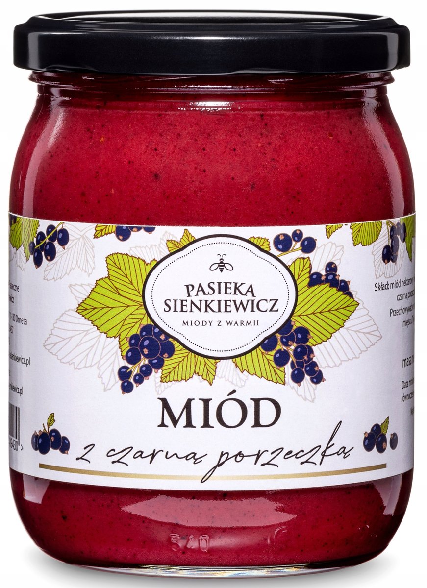 MIÓD Z CZARNĄ PORZECZKĄ 700G