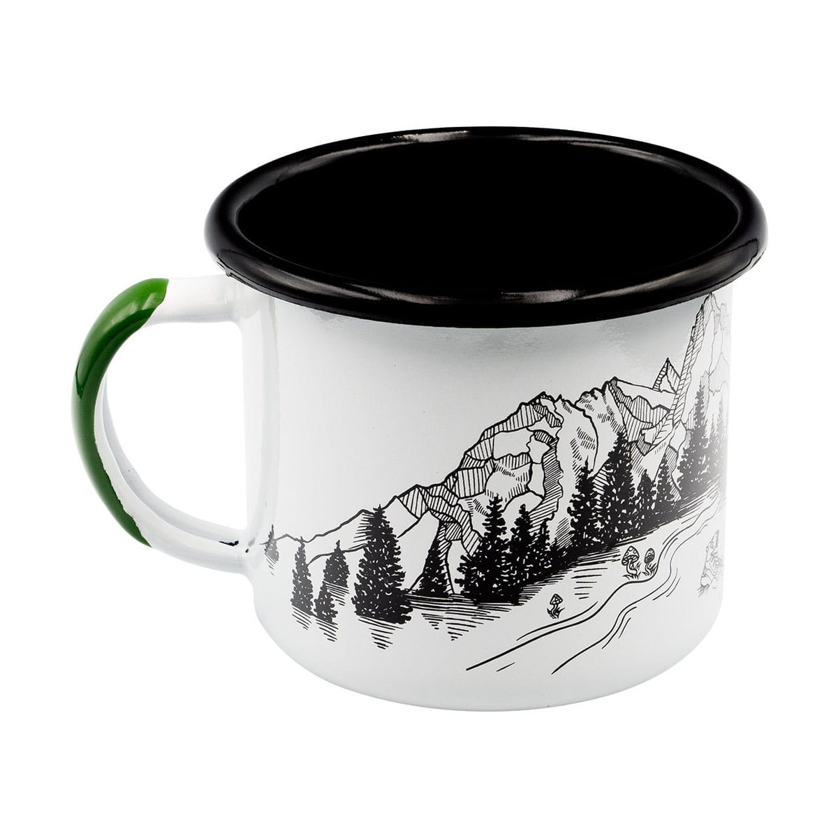 Kubek emaliowany Alpinus 350ml Niedźwiedź
