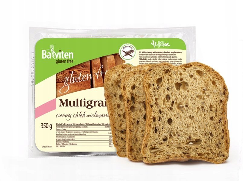 Chleb ciemny wieloziarnisty 350g. Produkt bezglutenowy