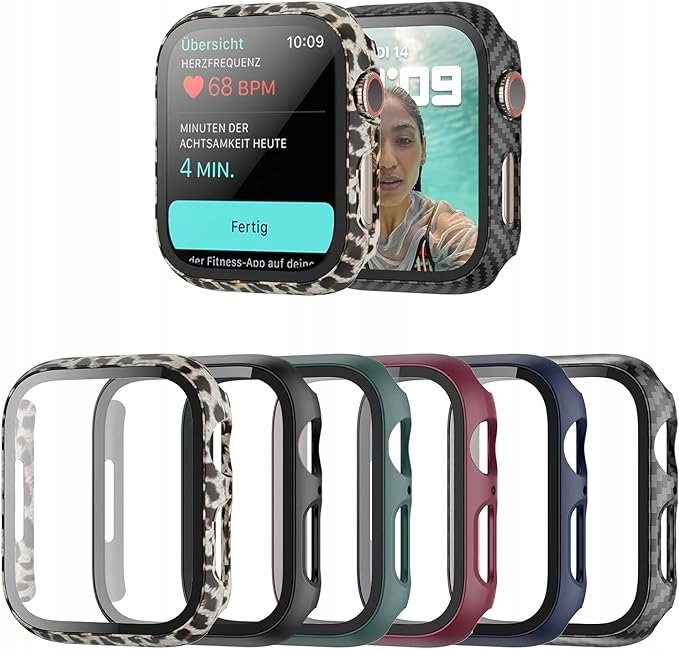 6X OBUDOWA, NAKŁADKA ETUI DO APPLE WATCH 7/8 45MM