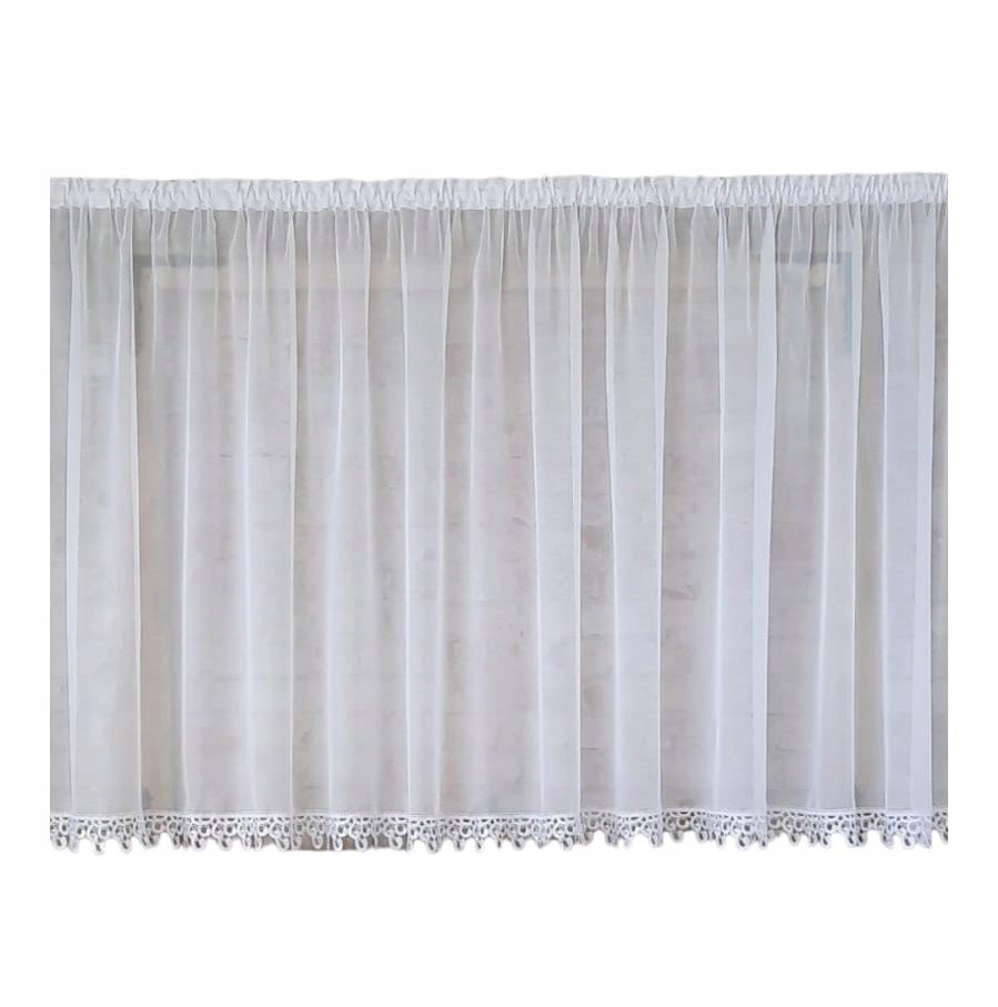 Firana gotowa 300x120,prosta,woal,gip. angielka8cm