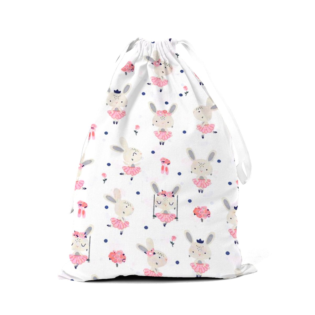 Worek na buty z etykietą Przewiewny BAWEŁNA Naturalna królik