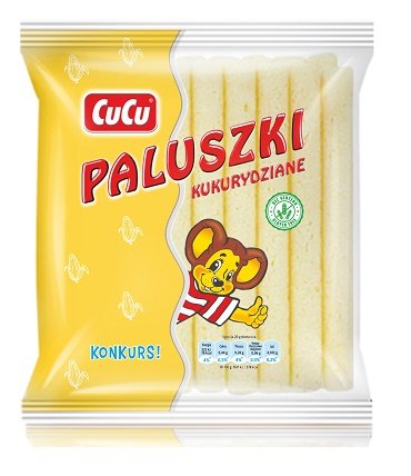 CuCu Paluszki kukurydziane bezglutenowe 50 g