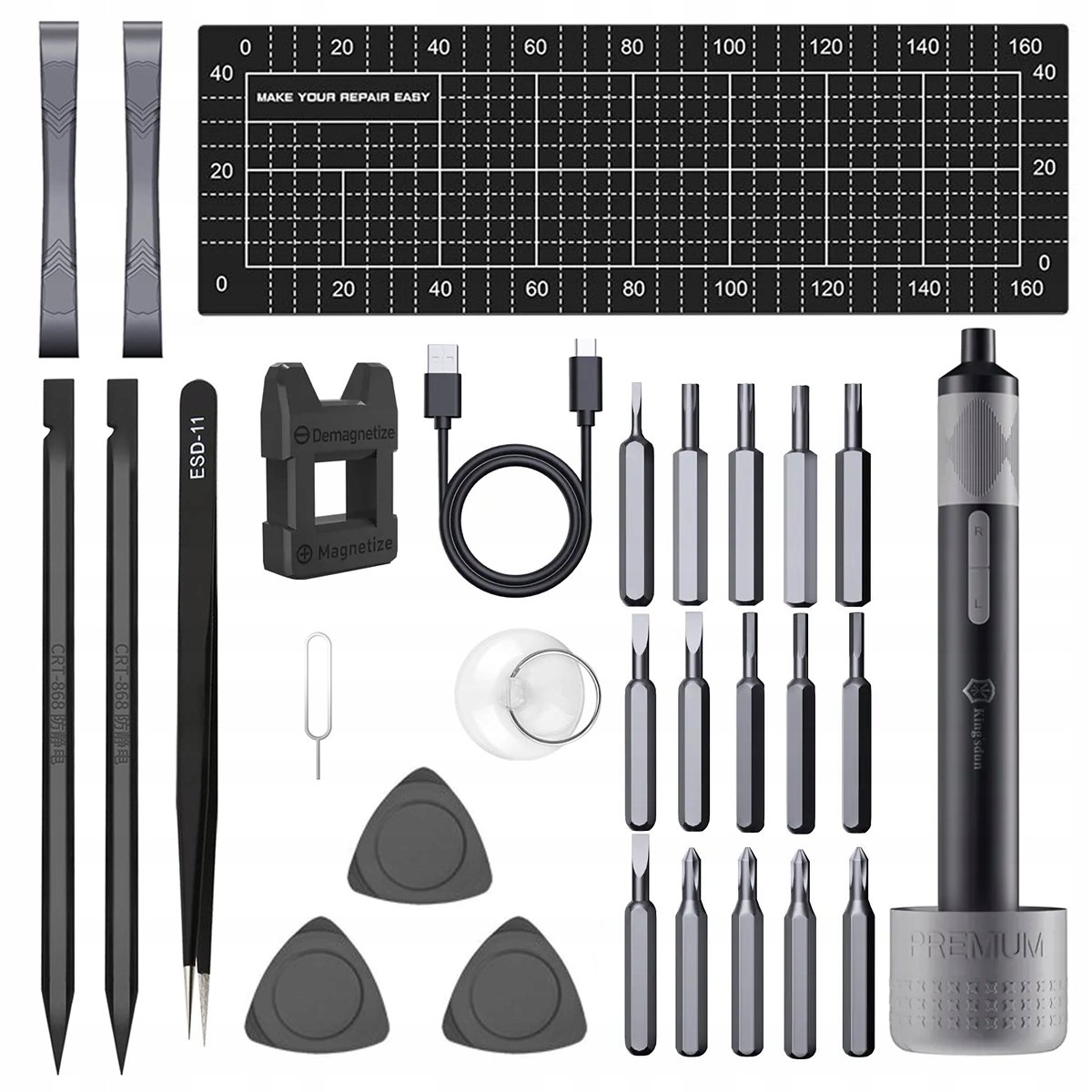 2x ELEKTRYCZNY ŚRUBOKRĘT BEZPRZEWODOWY WKRĘTAK KS-882043 + AKCESORIA BITY 2