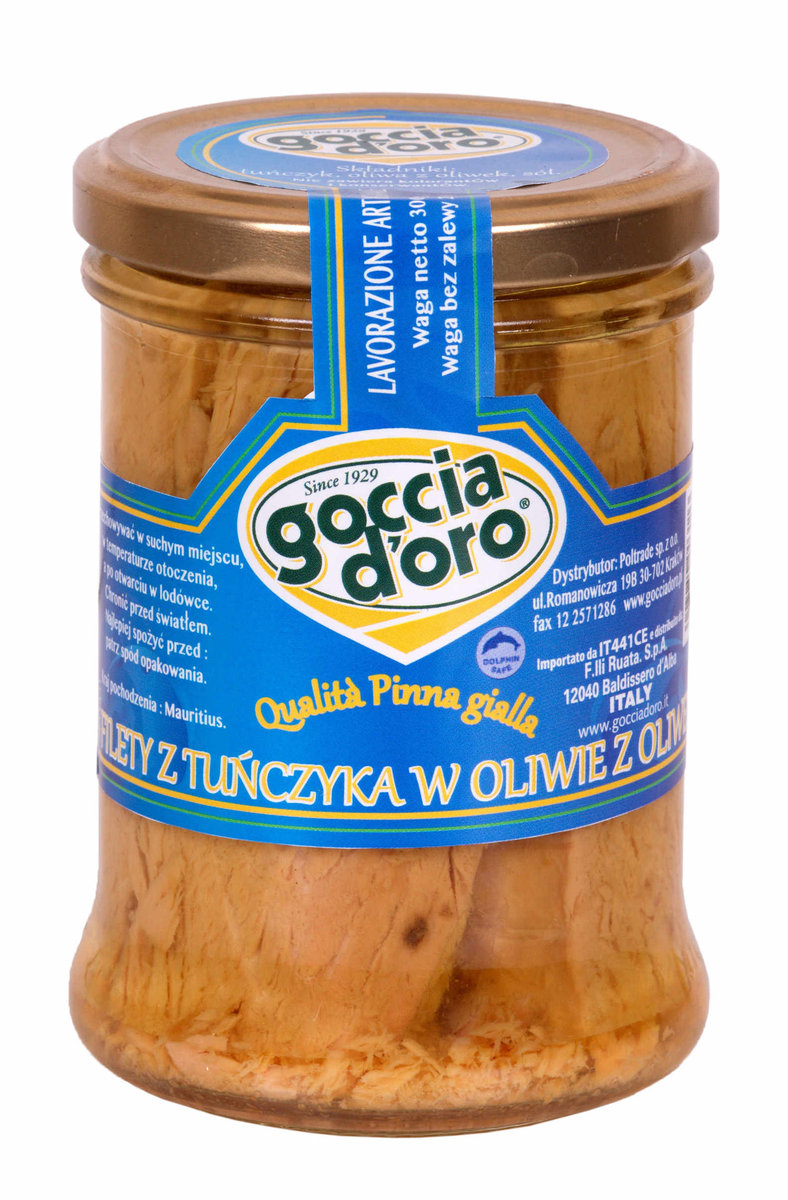 Goccia D'Oro Filety z tuńczyka w oliwie 300 g