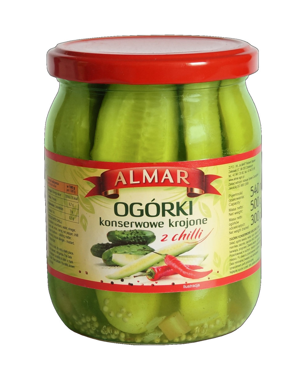 Almar Ogórek krojony z chili 540 ml