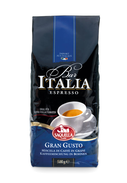 Bar Italia Espresso Kawa Gran Gusto Mieszanka naturalnej kawy ziarnistej 500 g