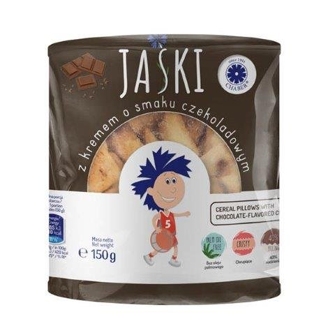 Chaber Płatki Jaśki Poduszeczki zbożowe czekoladowe 150 g