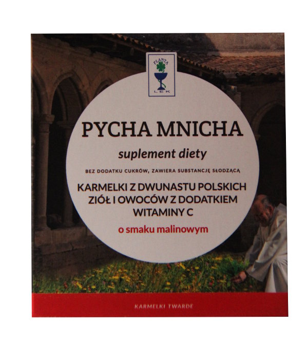 Planta-Lek Pycha Mnicha Karmelki o smaku malinowym 80 g