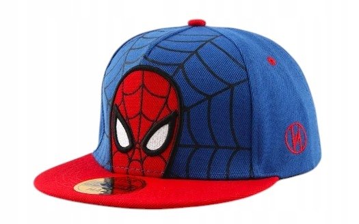 CZAPKA Z DASZKIEM SPIDER-MAN / FULL CAP / SNAPBACK / NIEBIESKA