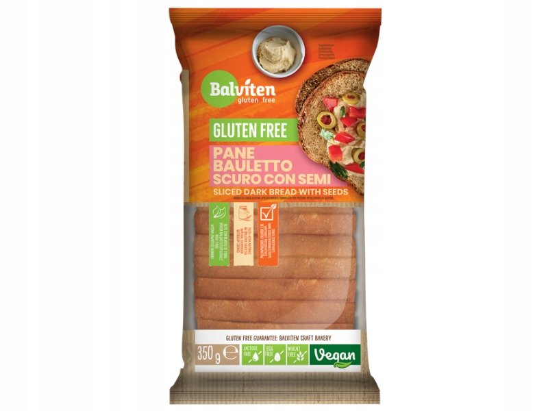 Pane Bauletto Scuro con semi 350g. Produkt bezglutenowy