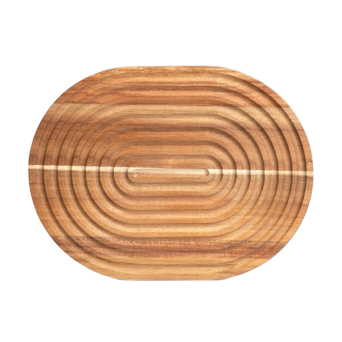 HOMLA Deska MOOKA ryflowana akacjowa 33x25,5 cm