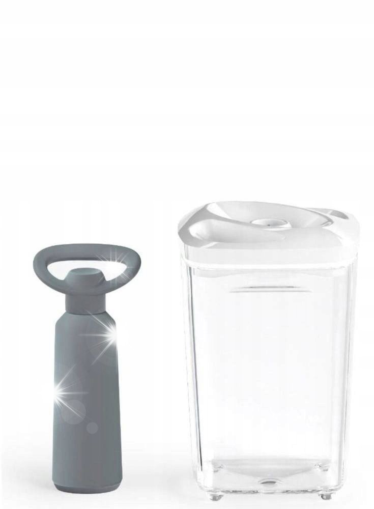 Pojemnik próżniowy SeeYoo 1,3l Atest biały Pompka