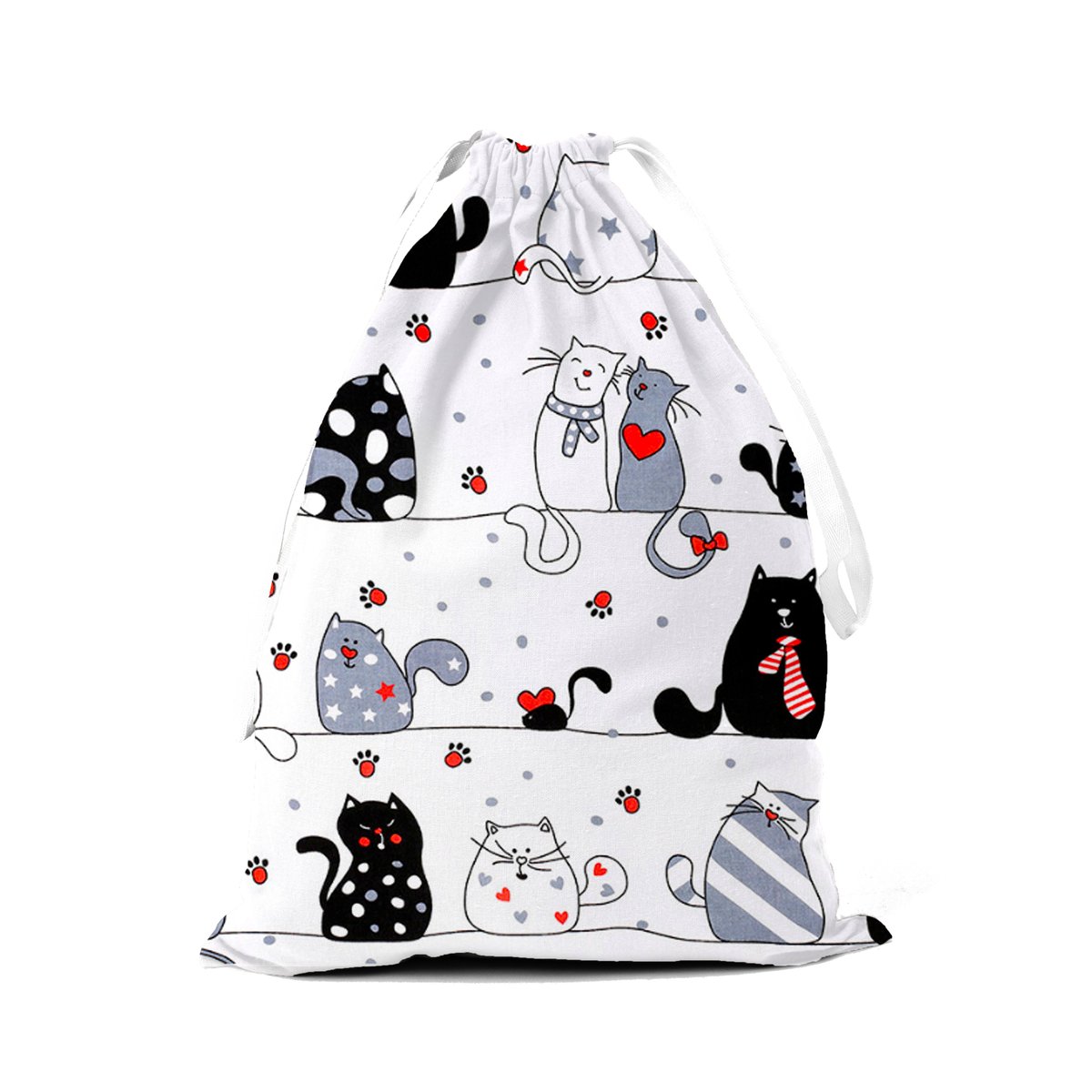 top Worek na buty z etykietą Przewiewny BAWEŁNA Naturalna Koty