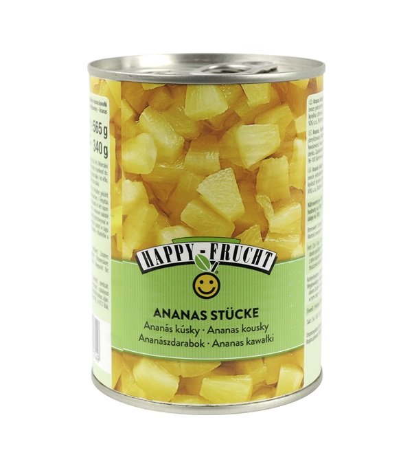 Happy Frucht Ananas kawałki 565 g