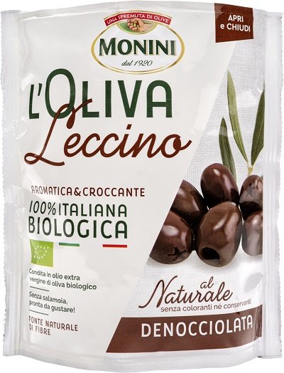 Monini Oliwki zielone z pestkami Lecchino eko 150 g