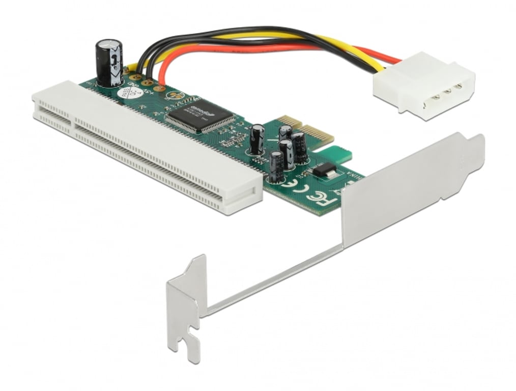 DeLOCK Karta rozszerzeń PCI Express x1 do 1 x PCI 32 Bit 5 V, 2 x gniazdo PCI Asmedia