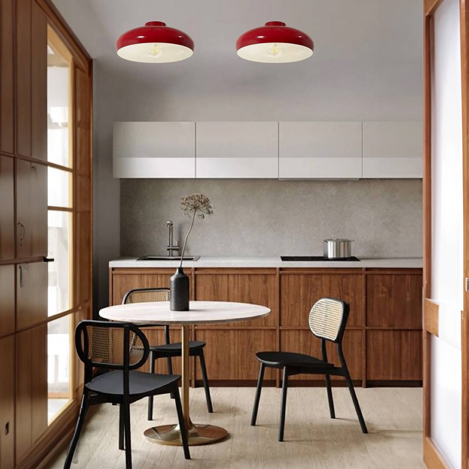 ROYALTECH Lampa sufitowa Olli, możliwość ściemniania, salon / jadalnia, metal